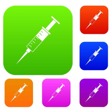 Şırınga renk koleksiyonu ayarla