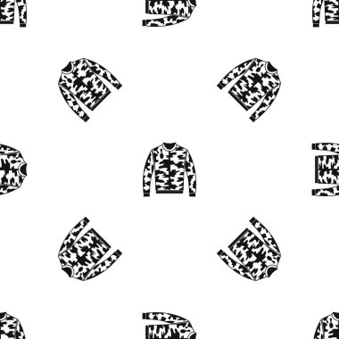 Kamuflaj ceketi desen sorunsuz siyah