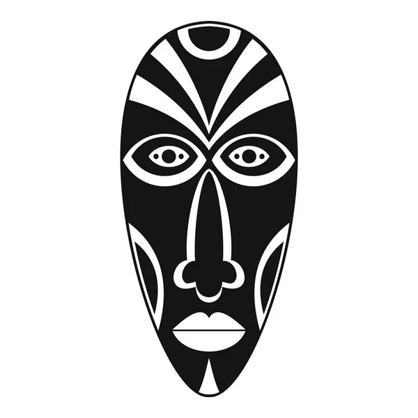 Icône de masque africain, style simple — Image vectorielle