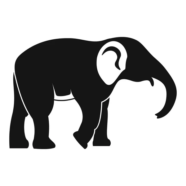 Ícone de elefante, estilo simples — Vetor de Stock