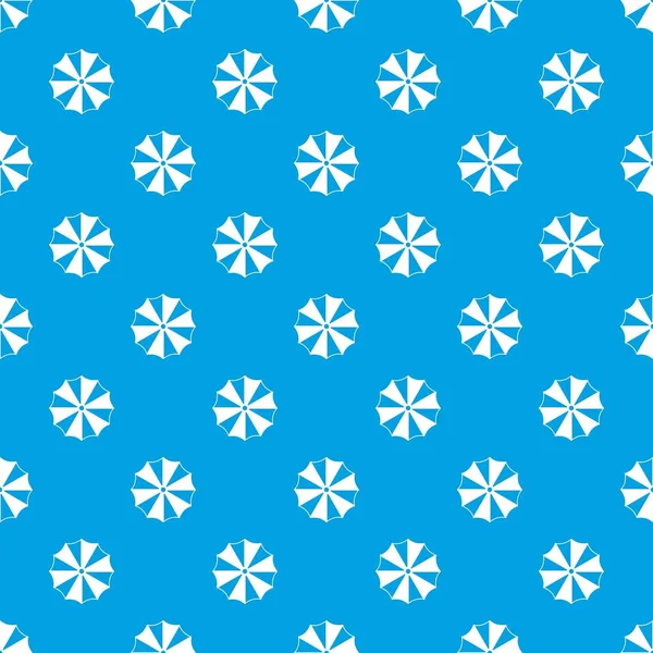 Payung bergaris pola biru mulus - Stok Vektor