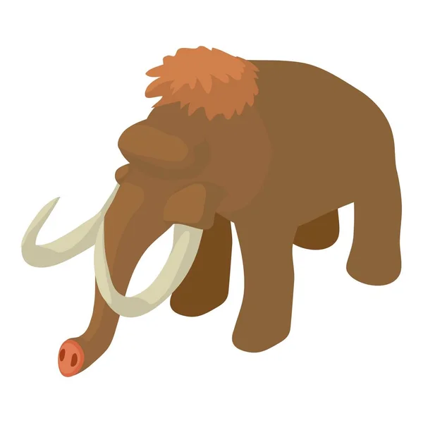 Icono de mamut, estilo isométrico — Archivo Imágenes Vectoriales