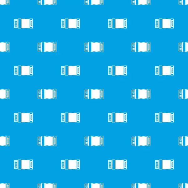Bezszwowe niebieski wzór akordeon — Wektor stockowy