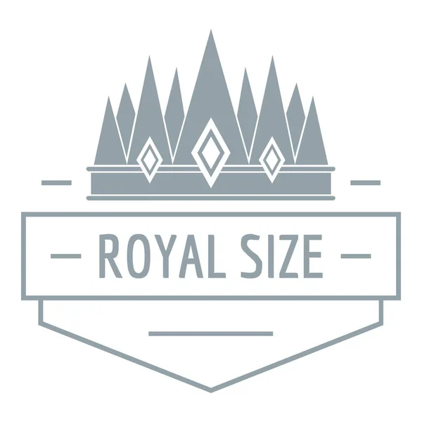 Логотип Royal Size, простой стиль — стоковый вектор