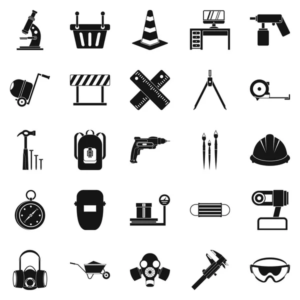 Conjunto de iconos de aparejo, estilo simple — Archivo Imágenes Vectoriales