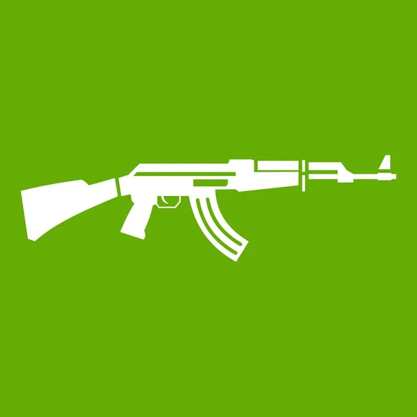 Militair geweer pictogram groen — Stockvector