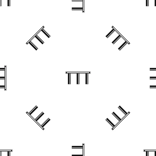 Bridge pattern seamless black — Stock Vector