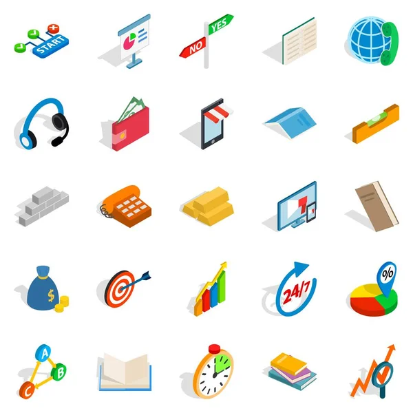 Toplu Icons set, izometrik stili