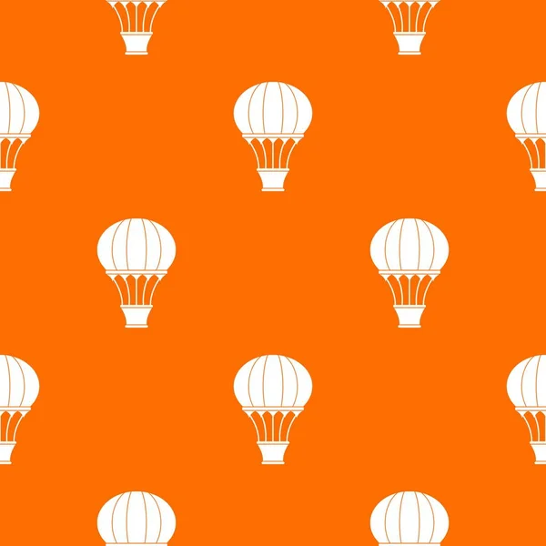 Balão de ar quente com padrão de cesta sem costura — Vetor de Stock