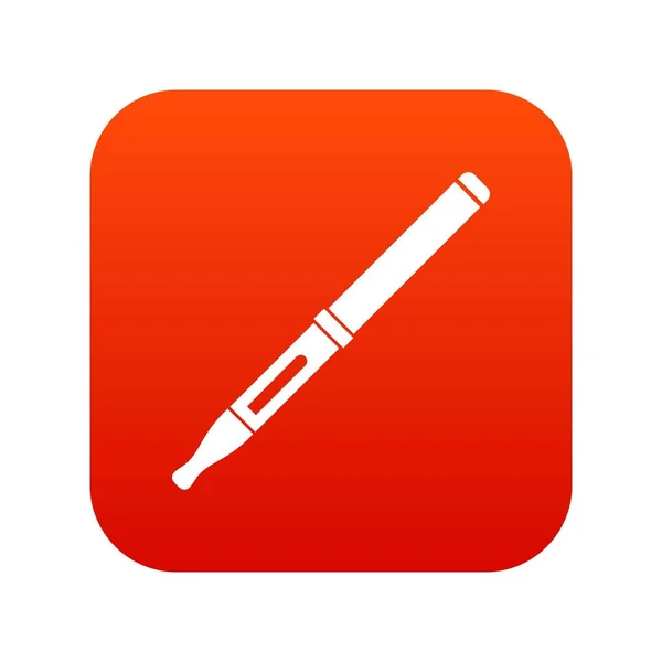 Mod y clearomizer en el icono del kit digital rojo — Vector de stock