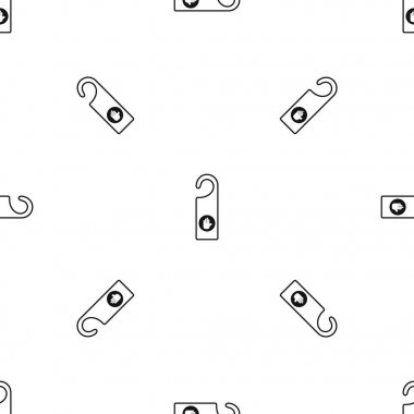 Rahatsız etmeyin işareti model sorunsuz siyah