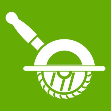 Daire testere simgesi yeşil