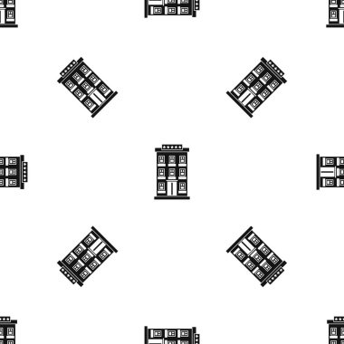 Otel binası model sorunsuz siyah