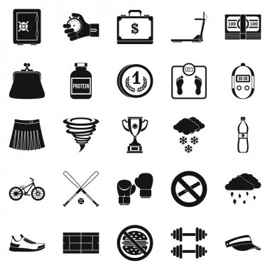 Başarılı başlangıç Icons set, basit tarzı