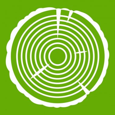 Ağaç halkası simgesi yeşil