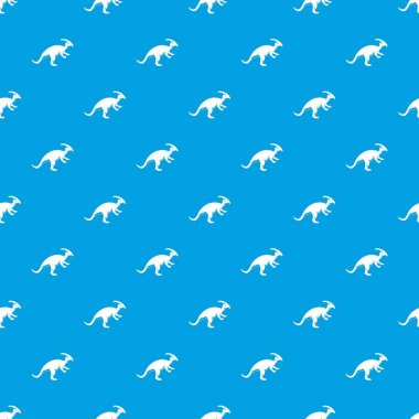 Parazavrolofus desen kesintisiz mavi