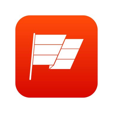 Bayrak simgesini dijital kırmızı