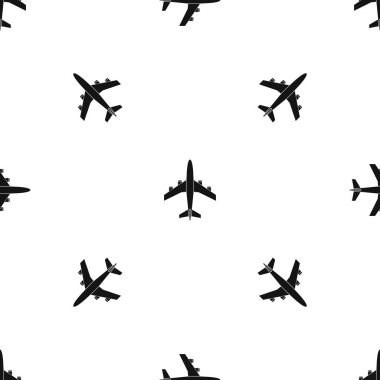 Uçak model sorunsuz siyah