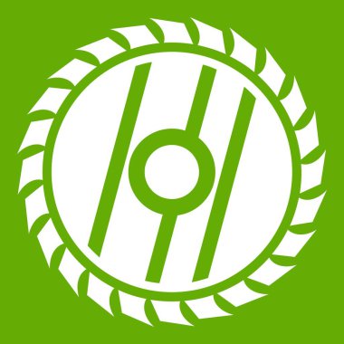 Daire testere bıçağı simgesi yeşil