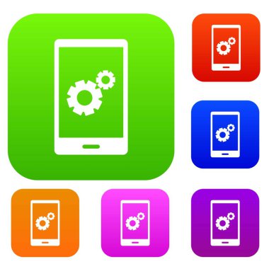 Çalışan telefon renk koleksiyonu ayarla