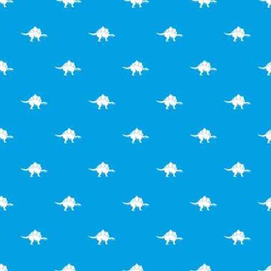 Stegosaurus dinozor desen kesintisiz mavi