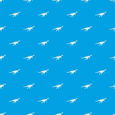 Gallimimus dinozor desen kesintisiz mavi