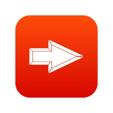 İşaretçi simgesi dijital kırmızı