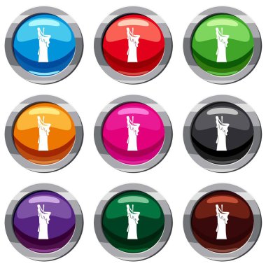 Küçük mum 9 koleksiyonu ayarla