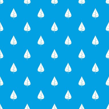 Kavak yaprağı deseni kesintisiz mavi