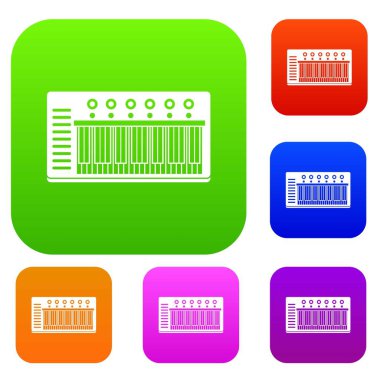 Elektronik synth renk koleksiyonu ayarla