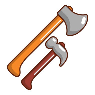 Çekiç ve balta simgesi, karikatür tarzı