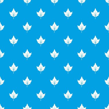 Frenk üzümü ağaç yaprağı deseni kesintisiz mavi