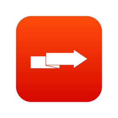 Ok sağ simge dijital kırmızı