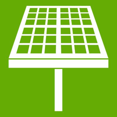 Güneş enerjisi Paneli simgesi yeşil