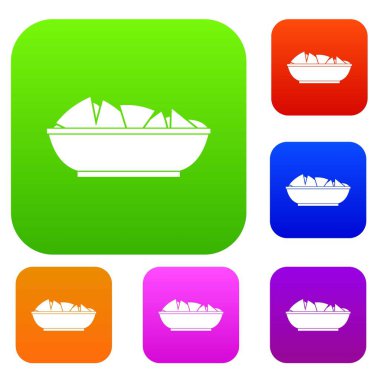 Kase cips renk koleksiyonu ayarla