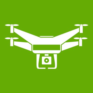 Uçak video kamera simgesi yeşil
