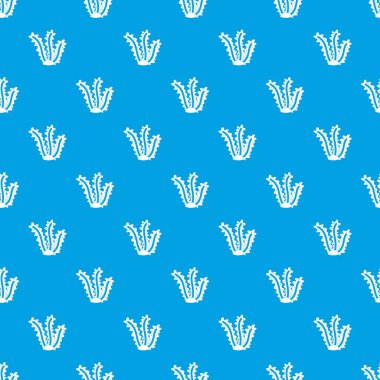 Deniz yosunu desen kesintisiz mavi