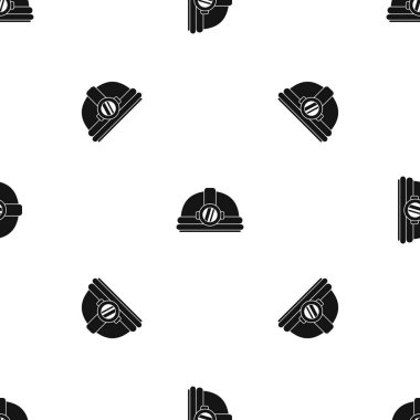 Işık desen sorunsuz siyah kask