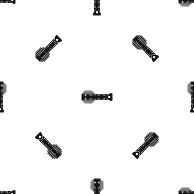 Ölçüm santimetre desen sorunsuz siyah