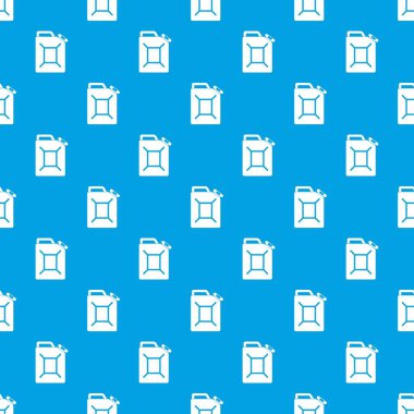 Yakıt bidon desen kesintisiz mavi