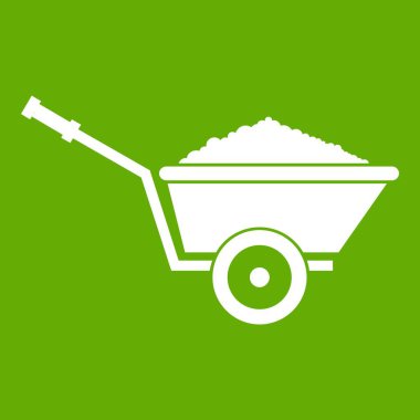 Bahçe el arabası simgesi yeşil