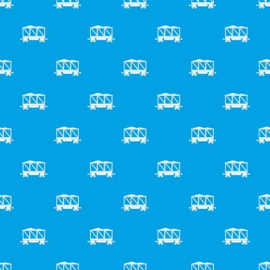 Tren vagonu desen kesintisiz mavi