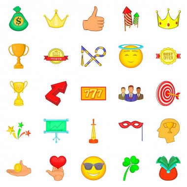 Zenginleştirilmiş Icons set, karikatür tarzı