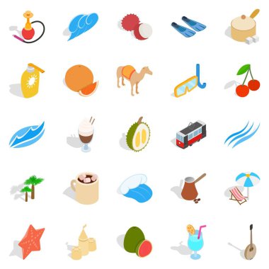 Ankara Icons set, izometrik tarzı