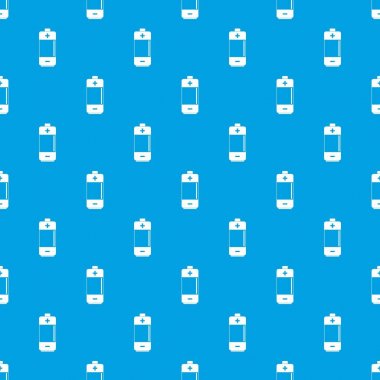 Alkalin pil desen kesintisiz mavi