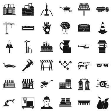 De Icons set, basit tarzı