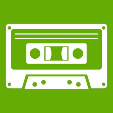 Kaset kaset simgesi yeşil