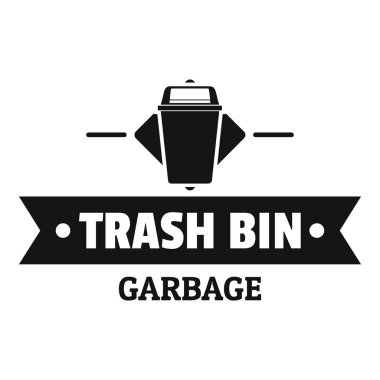 Bin ev logo, basit siyah stil