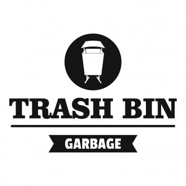 Bin sokak logosu, basit siyah stil