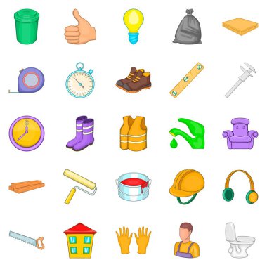 Yenileme Icons set, karikatür tarzı